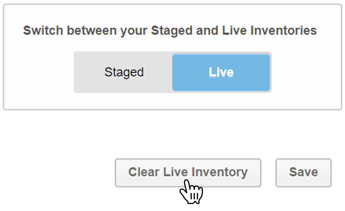 Clearing Your Live Inventory