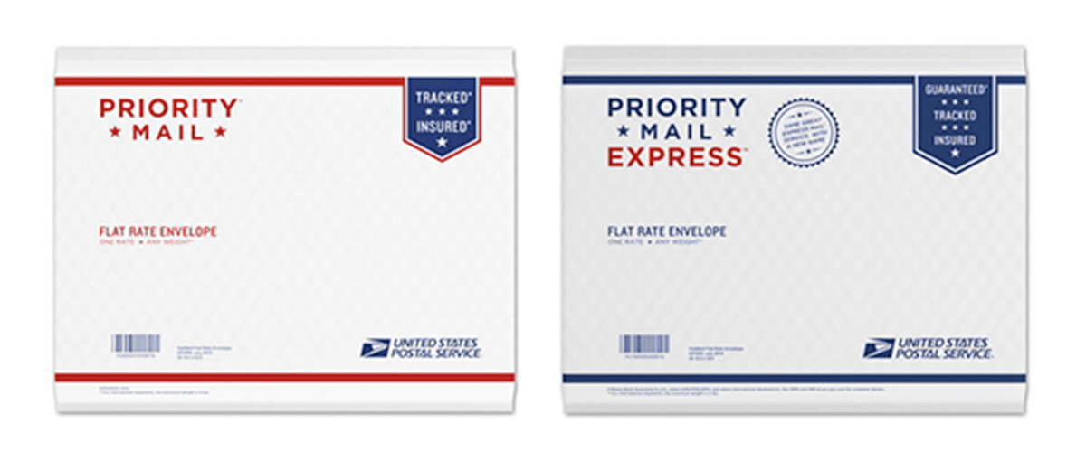 usps priority mail flat rate envelope postage